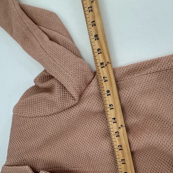 Massimo Dutti Dusty Pink Blazer Textured Woven One Button Size 8 US - Picture 3 of 11